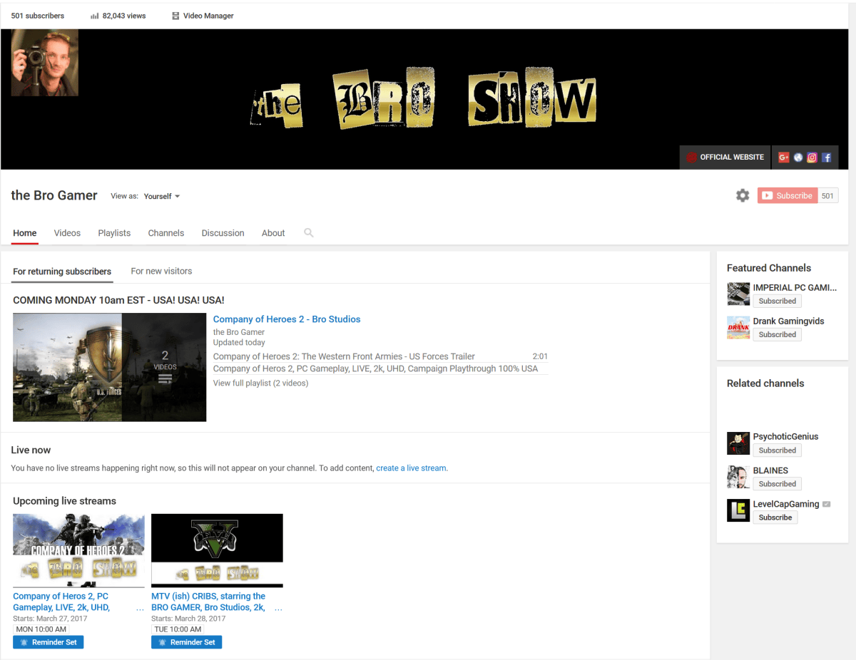 7 Month RECAP – 82,000 views and over 500 subscribers!…